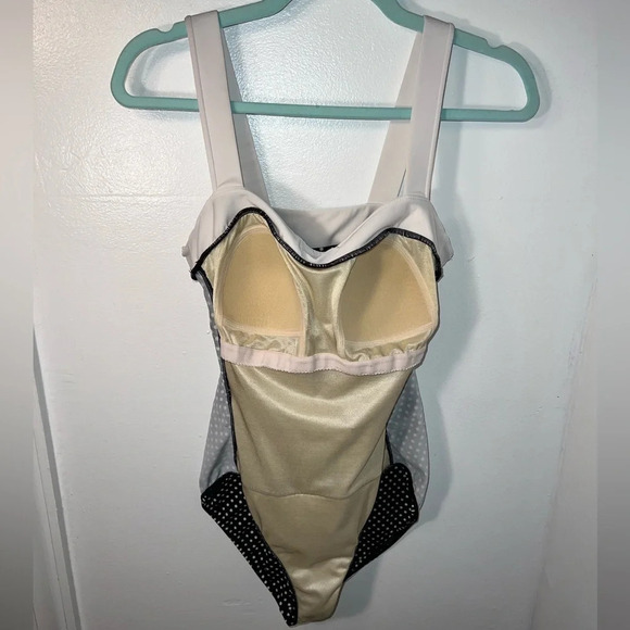 Swim solutions, 10, 1 piece, ruched sides w/tummy control panel, square neckline - Picture 10 of 10